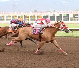 Peepl R Scrambled, under jockey Bryan Candanosa, qualifying from the final trial.