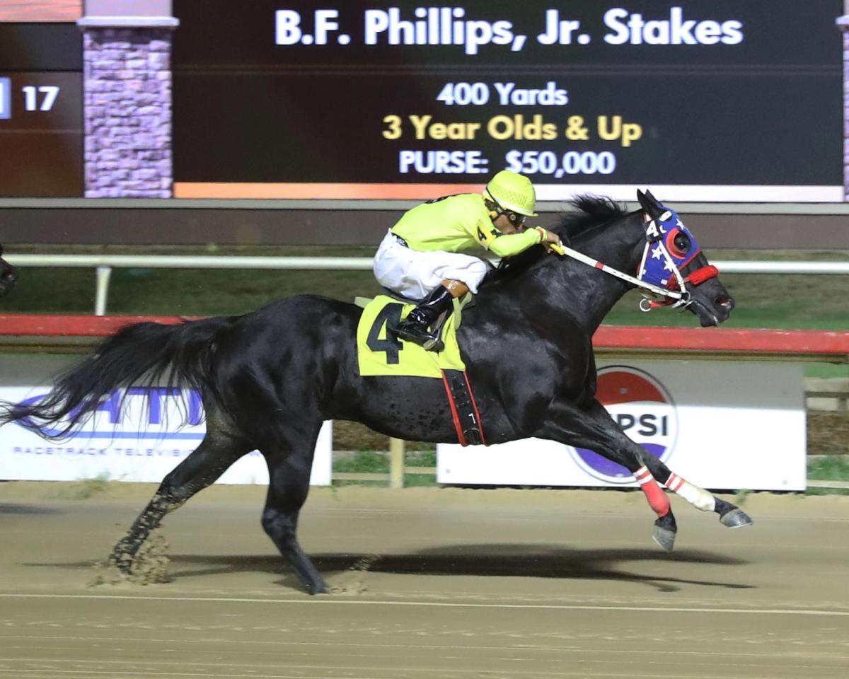 Kas Prietito Continues Stakes Streak In $60,000 B.F. Phillips Jr. Stakes