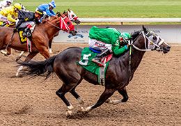 San Lorenzo Firulais, with Martin Osuna aboard, won the second LQHBA Futurity Trial of the day with a time of 18.008 at the Fair Grounds in New Orleans, LA.