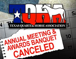 TQHA cancels Annual Meeting and Awards Banquet due to winter weather predictions.