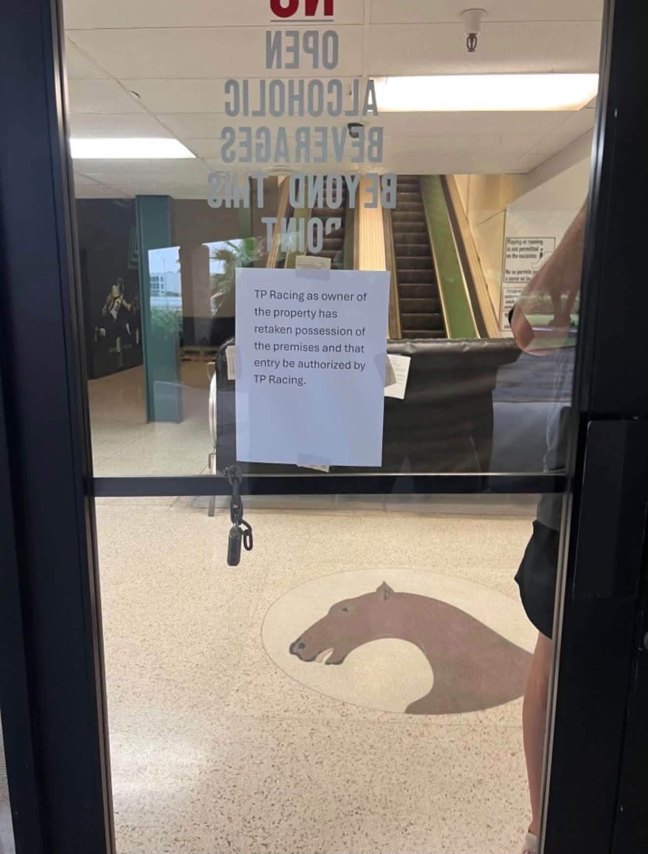 Gary Hartunian’s Skyfall 7 team was locked out of its offices at Turf Paradise on Saturday evening.