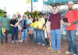 The winning connections of Corona Relentless pick up their fourth consecutive Rocke Heinzig Stakes trophy at Fair Meadows Saturday.