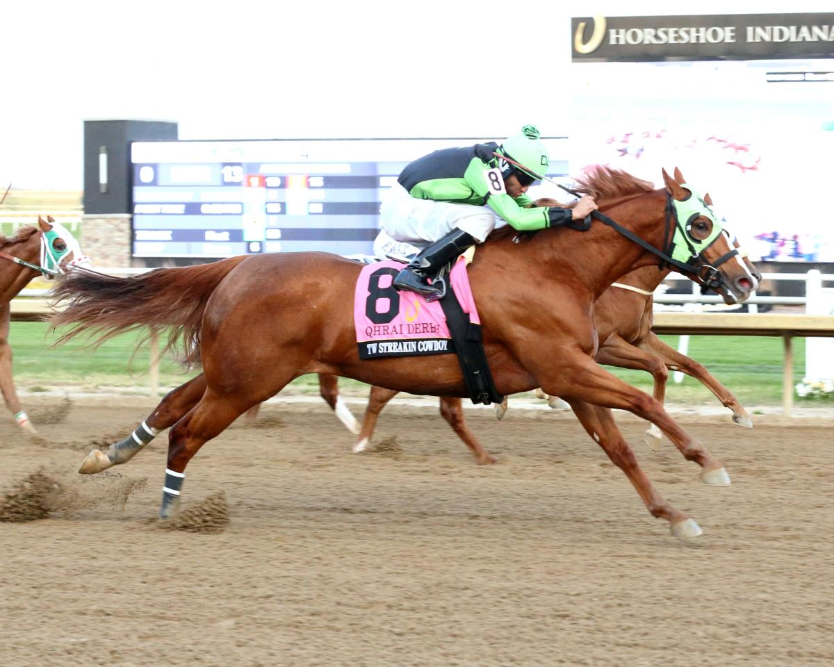 Tw Streakin Cowboy Dominates $116,226 QHRAI Derby At Horseshoe Indianapolis