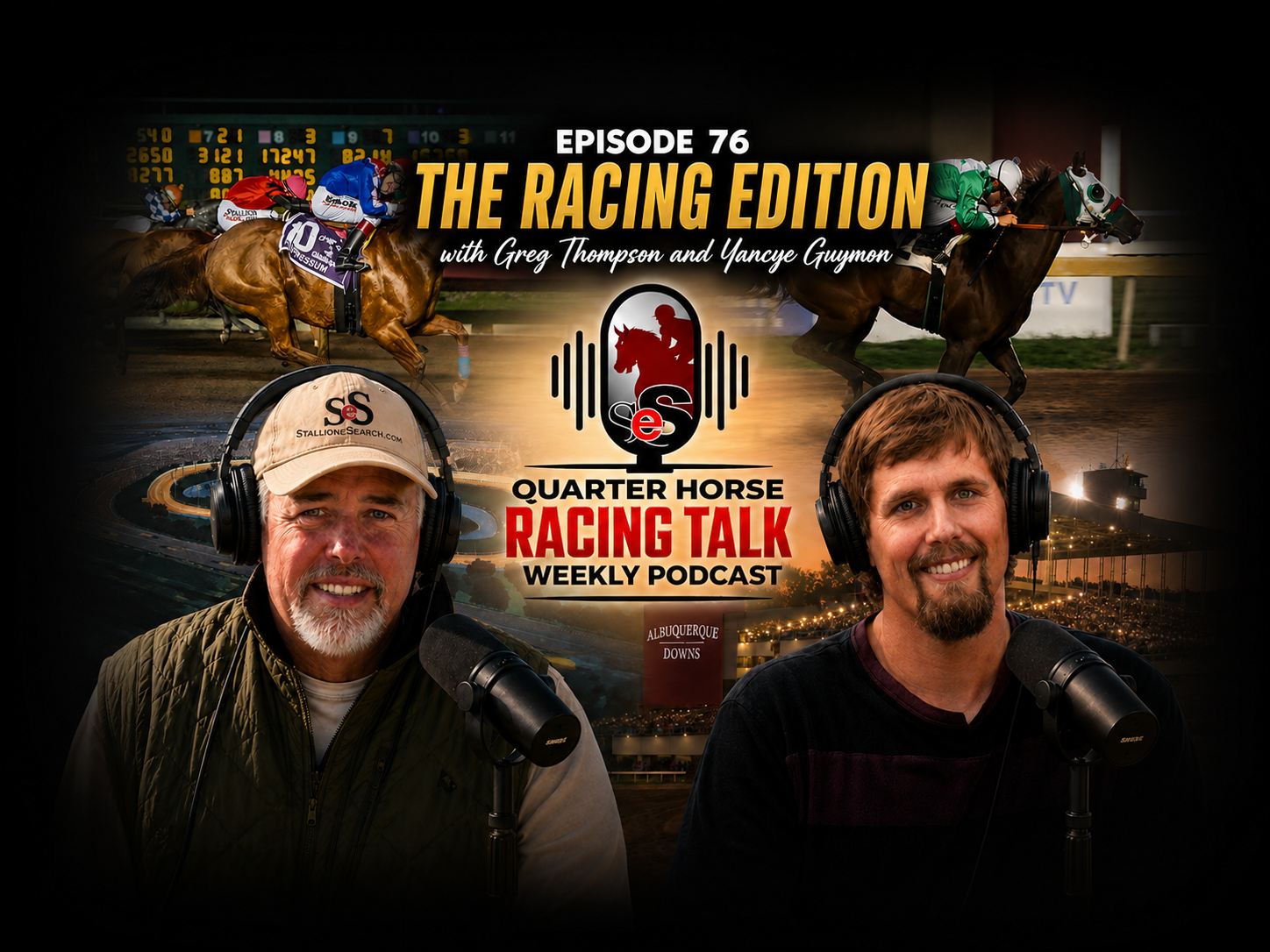 On this episode of QH Racing Talk–Weekly,  both Greg Thompson and Yancye Guymon analyze the top older males and females in the country in racing, as well as interview some of the top conditioners in the sport about their headline making trainees.