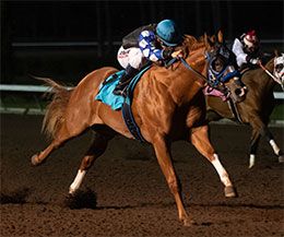 Lethal Cowboy 123, under jockey Edwin Escobedo, posted the second fastest time in trial 10.