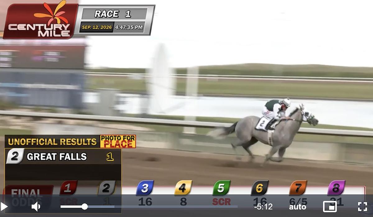 Great Falls Dominates Canadian QH Cup Futurity (RG3) at Century Mile