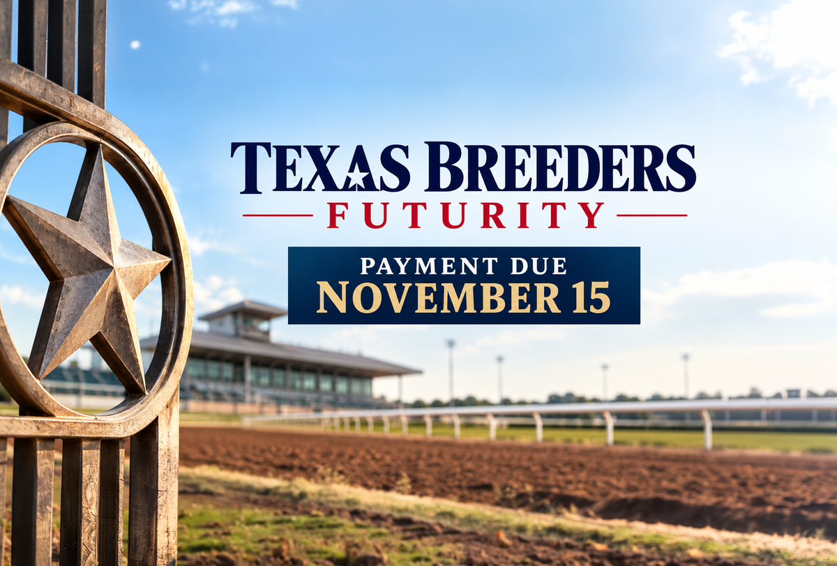 November 15 Payment Deadline Approaching for 2027 Texas Breeders Futurity