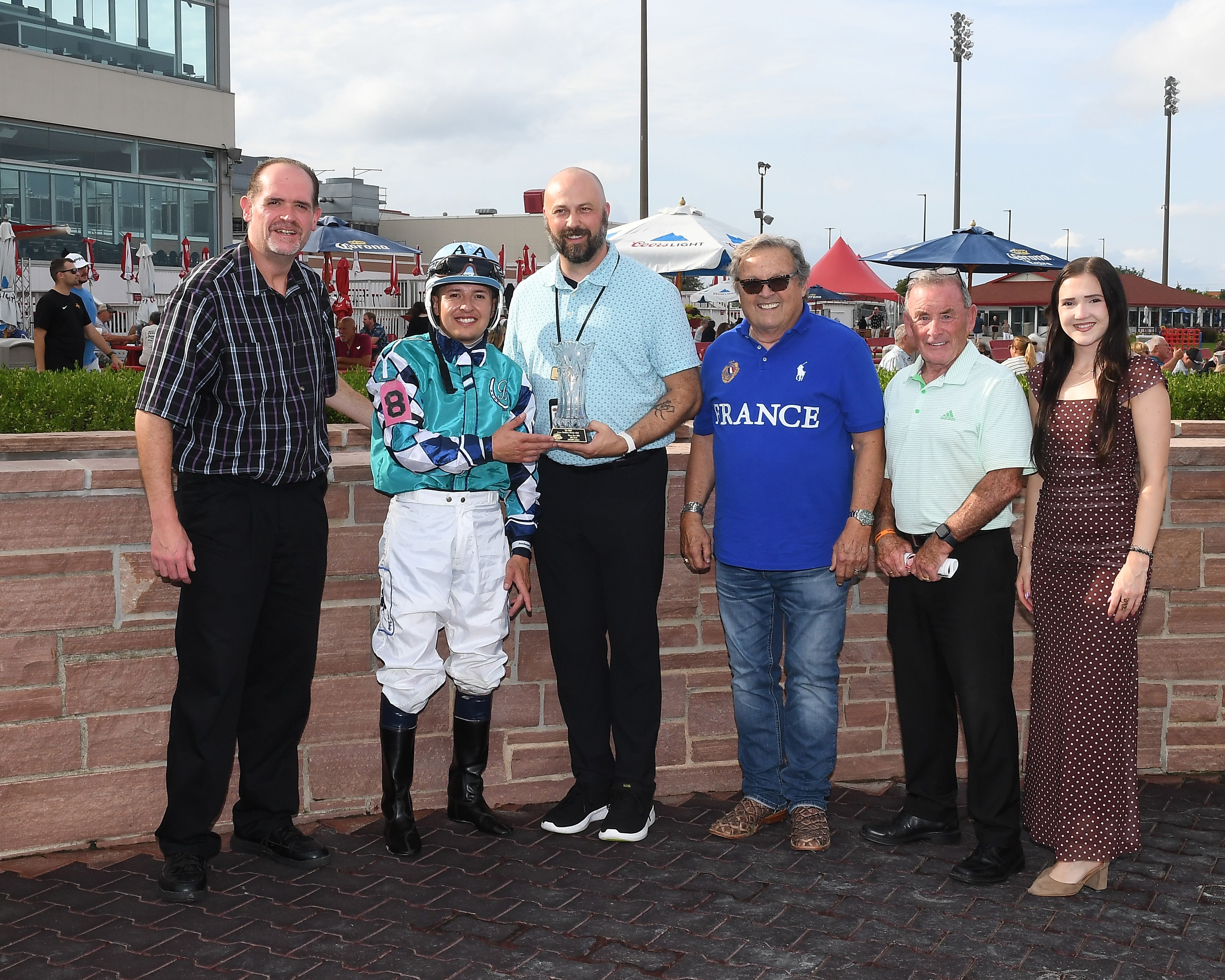 The winning connections of Rebas First Kiss. 