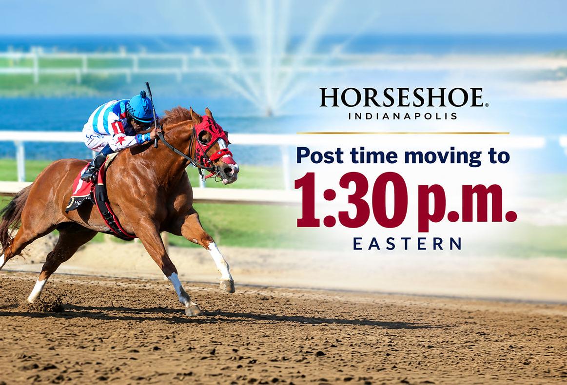 Post Time moving to 1:30 p.m. at Horseshoe Indianapolis
