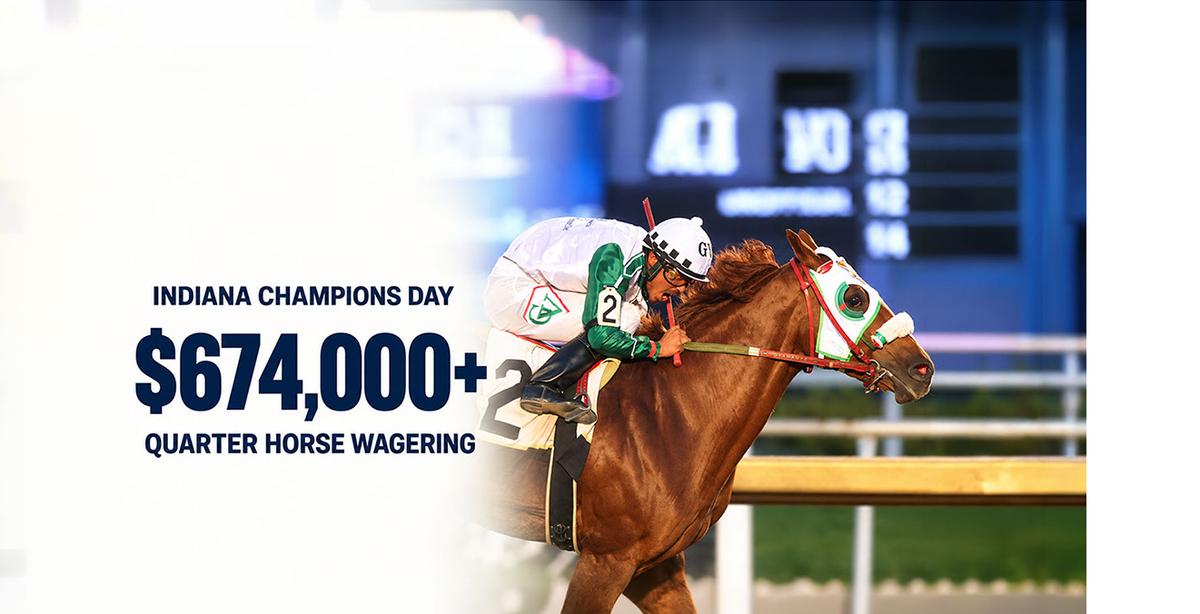 Quarter Horse Wagering Tops $674,000 on Record Indiana Champions Day