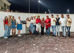 The winning connections of The King Marfa.