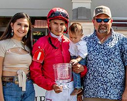 Leonardo Rodriguez claimed his first leading rider title at the Fair Grounds Race Course in 2024.