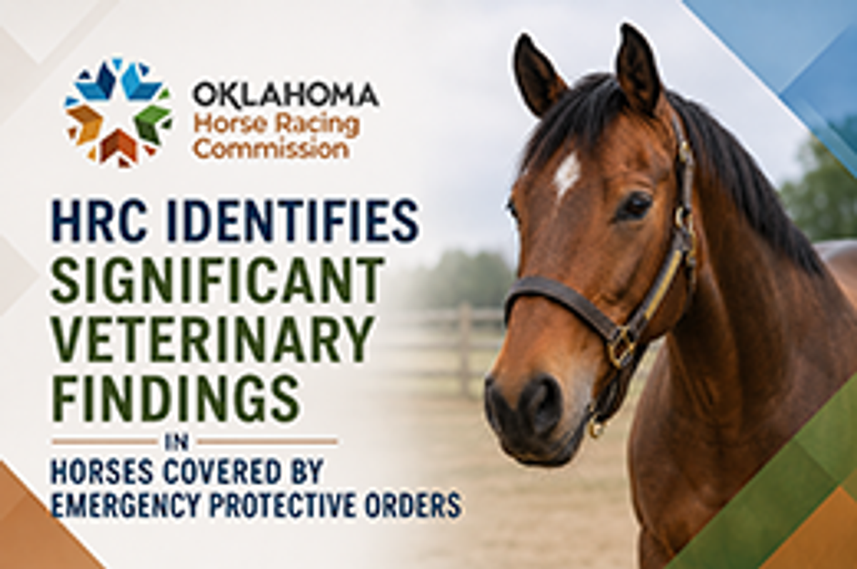 OHRC announced today that its ongoing veterinary review of horses covered by recent Emergency Protective Orders has identified a significant number of horses showing findings consistent with thyrotoxicosis.