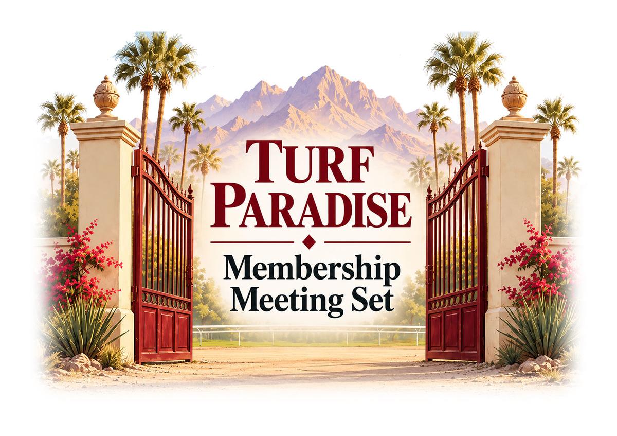 Arizona Horsemen Schedule October 23 Meeting as Turf Paradise Works Toward November 27 Opening