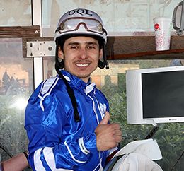 Osvaldo Quinonez-Lopez weighs out as a winner for the first time on Sunday at Remington Park.