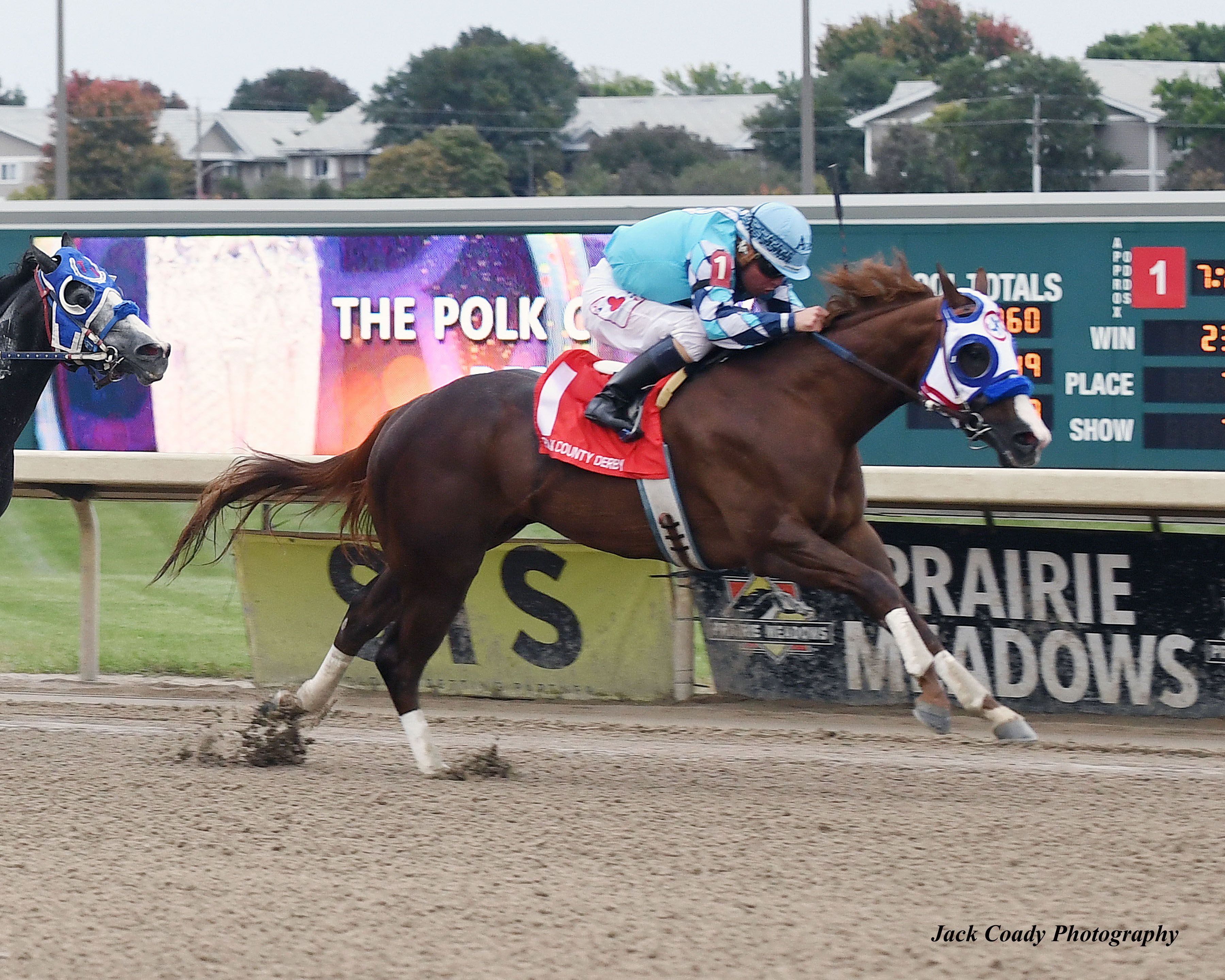 Rebas First Kiss Holds Off Fastest Qualifier In $119,900 Polk County Derby