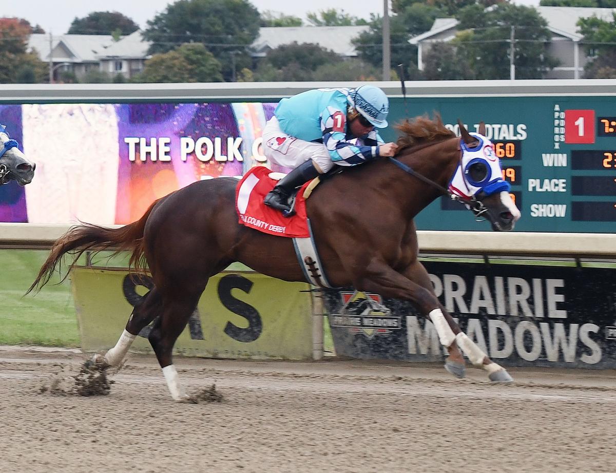 Rebas First Kiss Holds Off Fastest Qualifier In $119,900 Polk County Derby