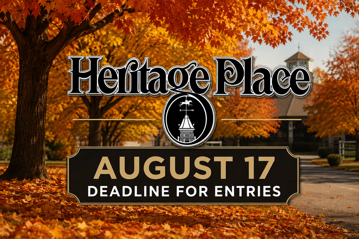 Monday, Aug. 17, is the consignment deadline for THE 44th Annual Heritage Place Fall Mixed Sale.