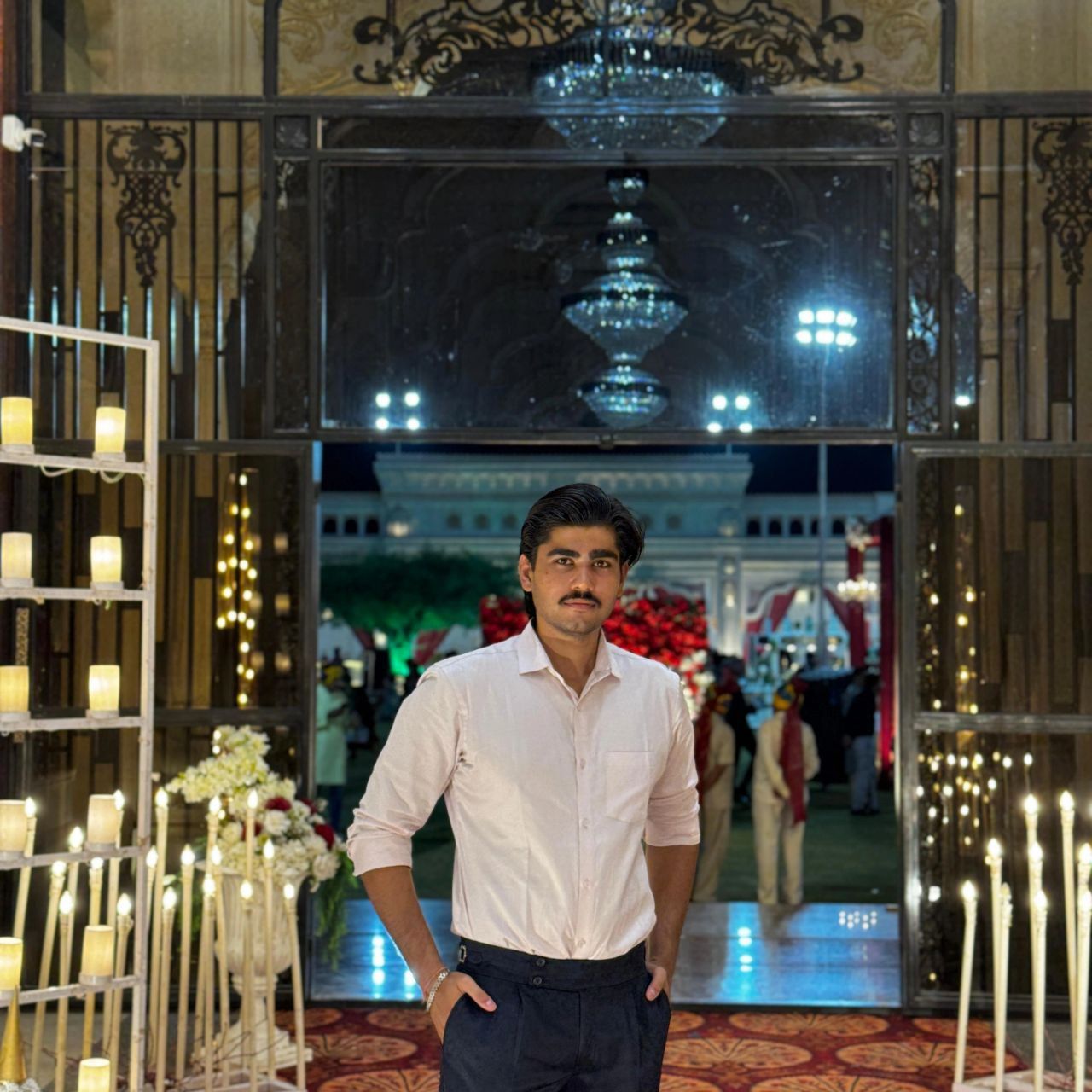 At a party in formals