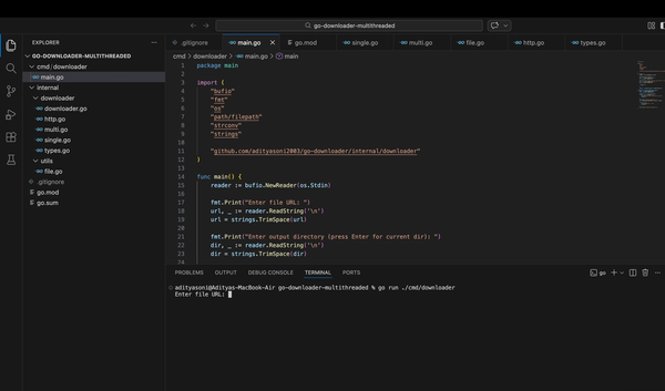 File Downloader in Go