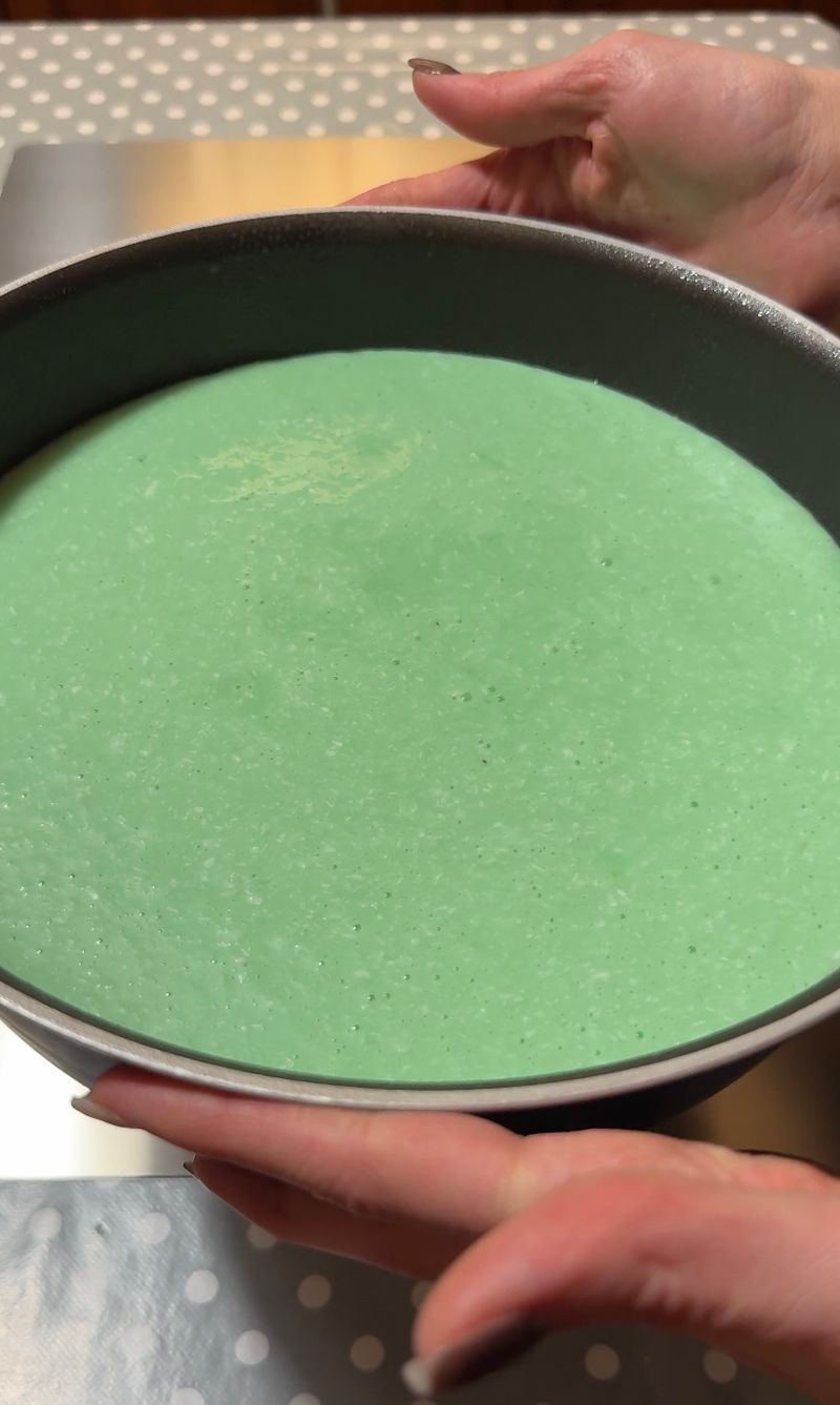 Pour into the tin