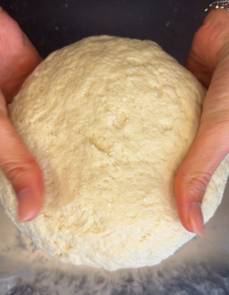 Bring the dough together and rest