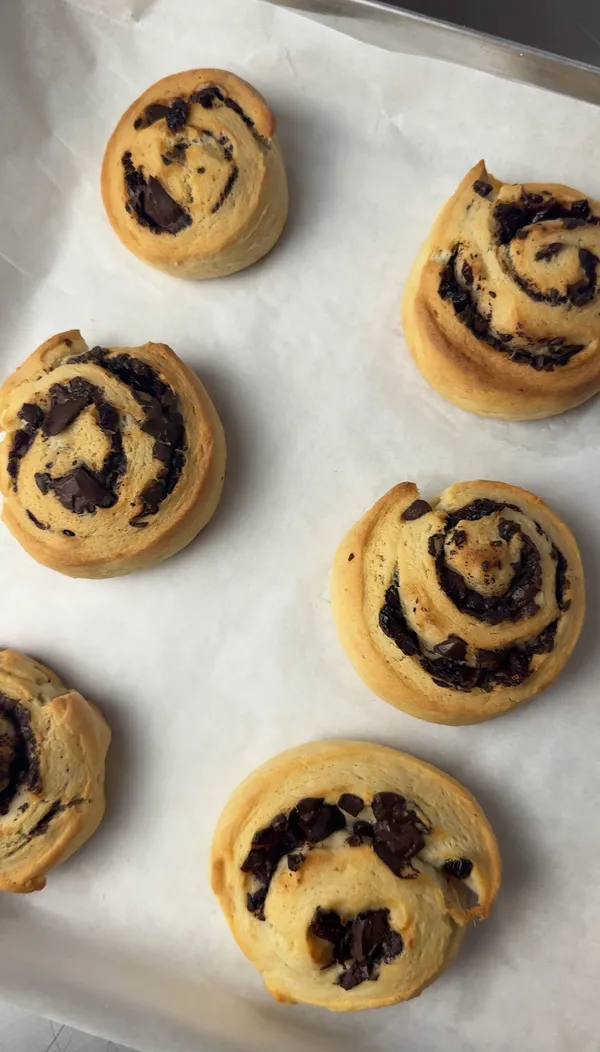 Ricotta Swirl Rolls with Chocolate and Cranberries