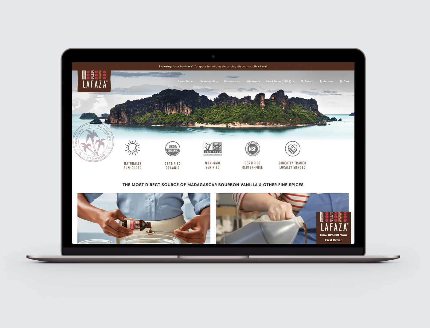 LAFAZA Website - Developed by SKU Story