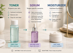 The Difference Between Toner, Serum, and Moisturizer (Explained Simply)