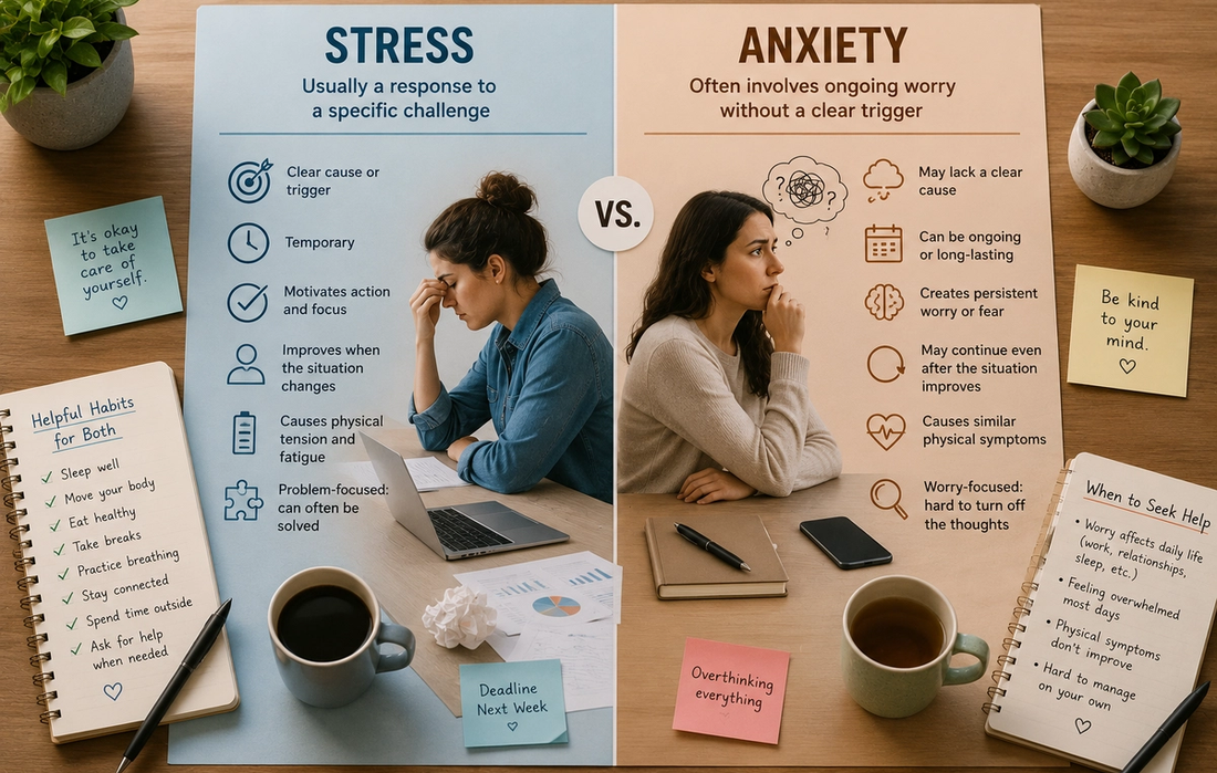 The Real Difference Between Anxiety and Stress