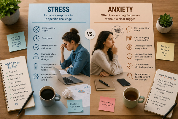 The Real Difference Between Anxiety and Stress