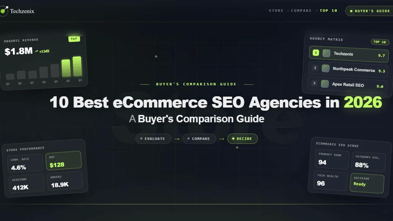 10 Best eCommerce SEO Agencies in 2026: A Buyer’s Comparison Guide