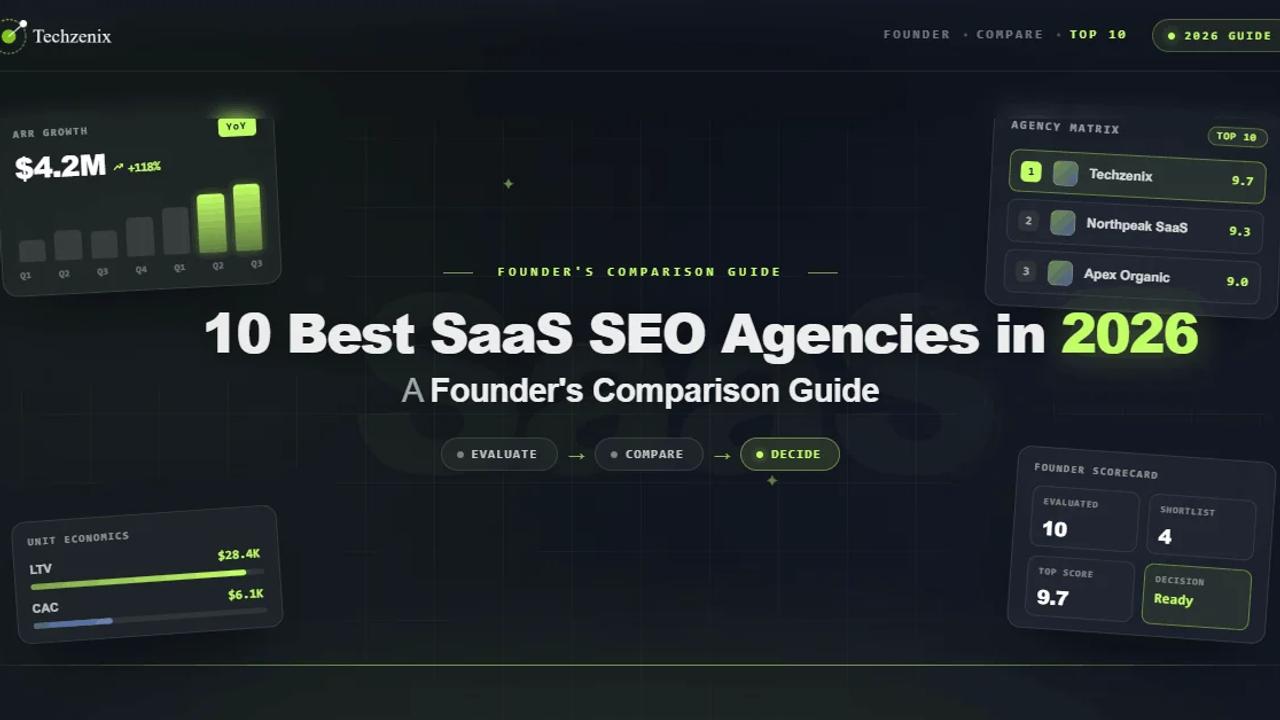 10 Best SaaS SEO Agencies in 2026: A Founder’s Comparison Guide
