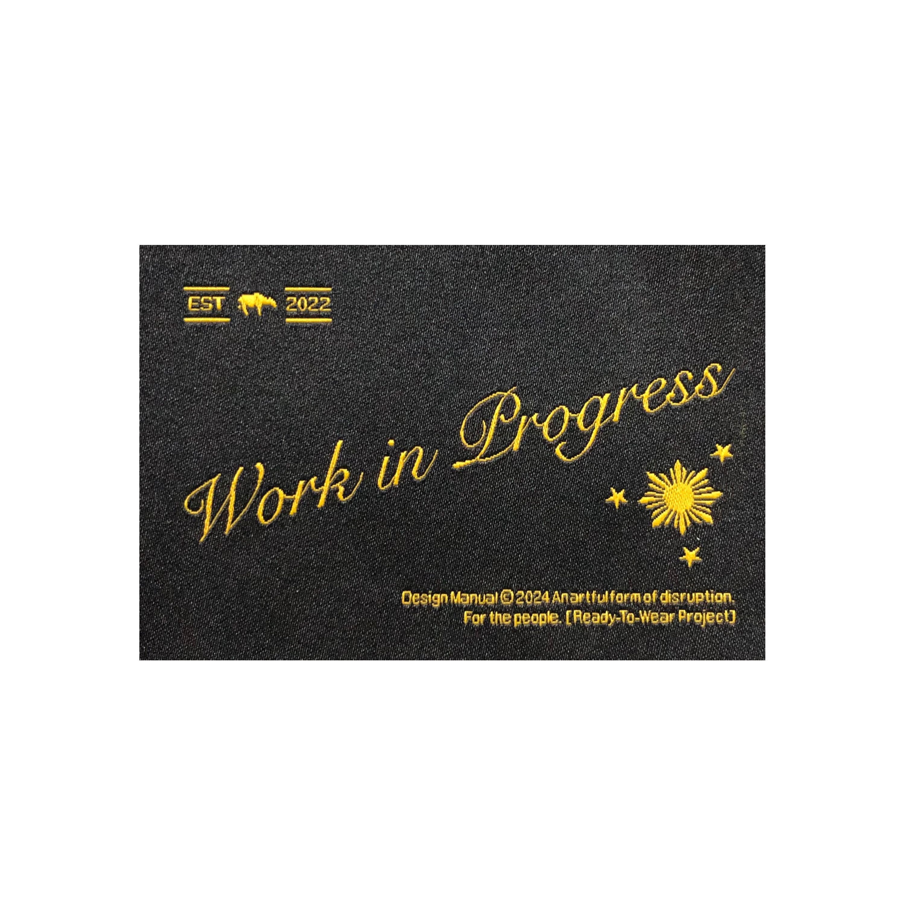 Work in Progress Label Design Concept