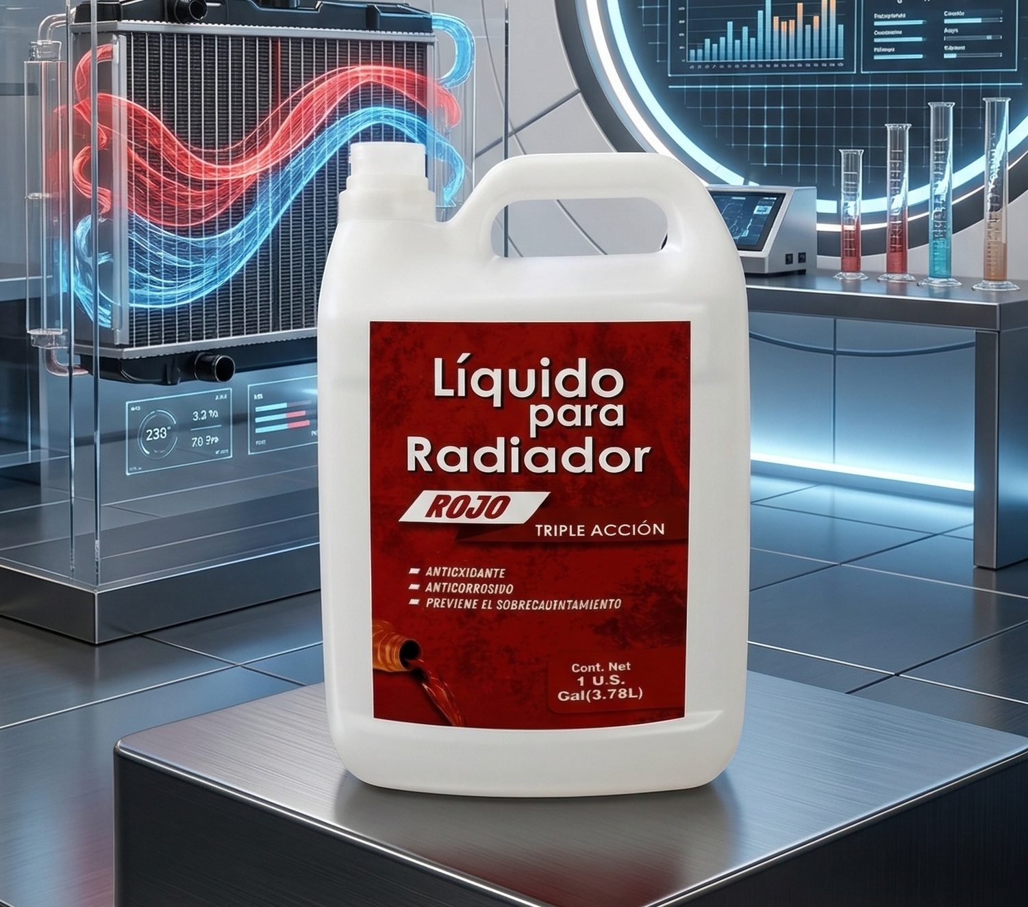LIQUIDO PARA RADIADOR ROJO