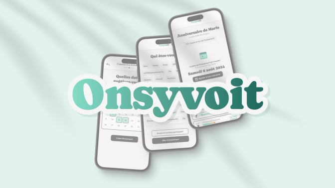 Illustration de l'étude de cas sur l'application web Onsyvoit