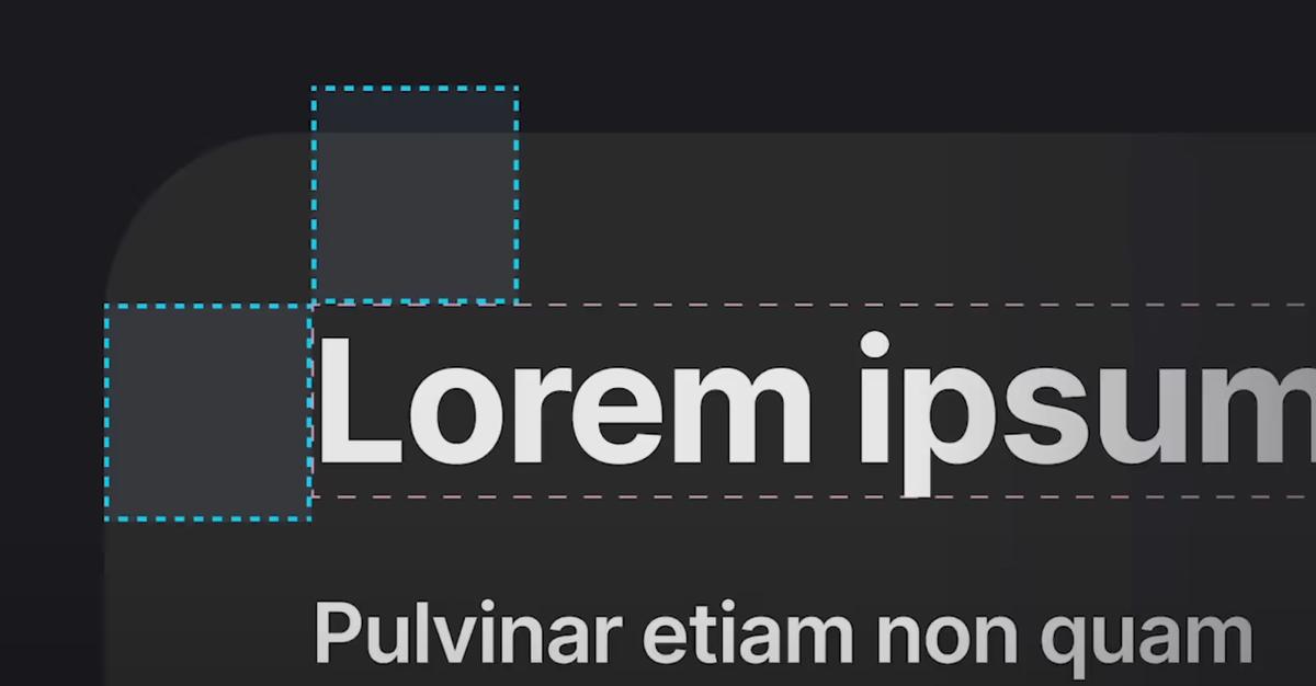 Card layout with consistently aligned titles