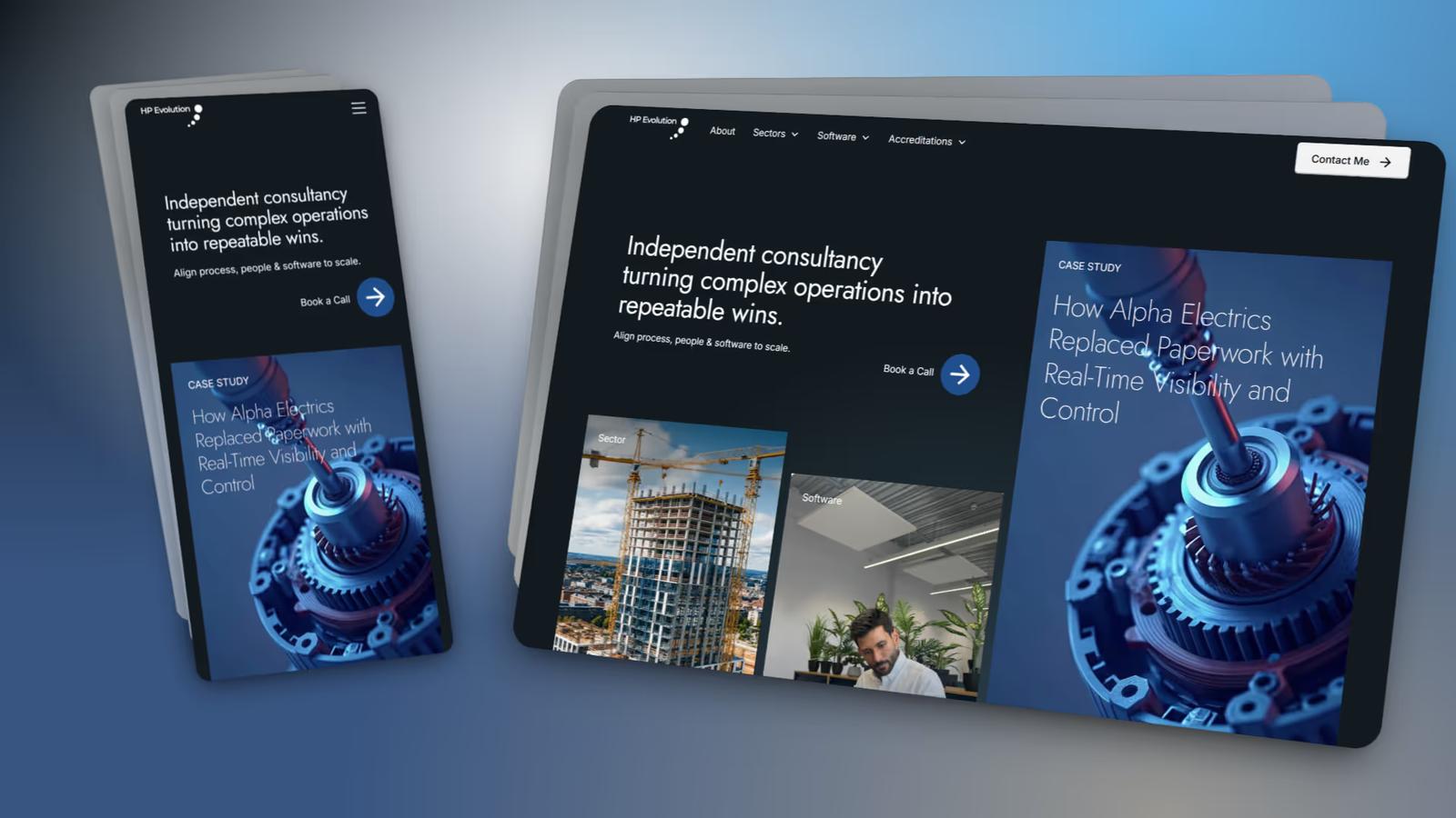 HP Evolution website