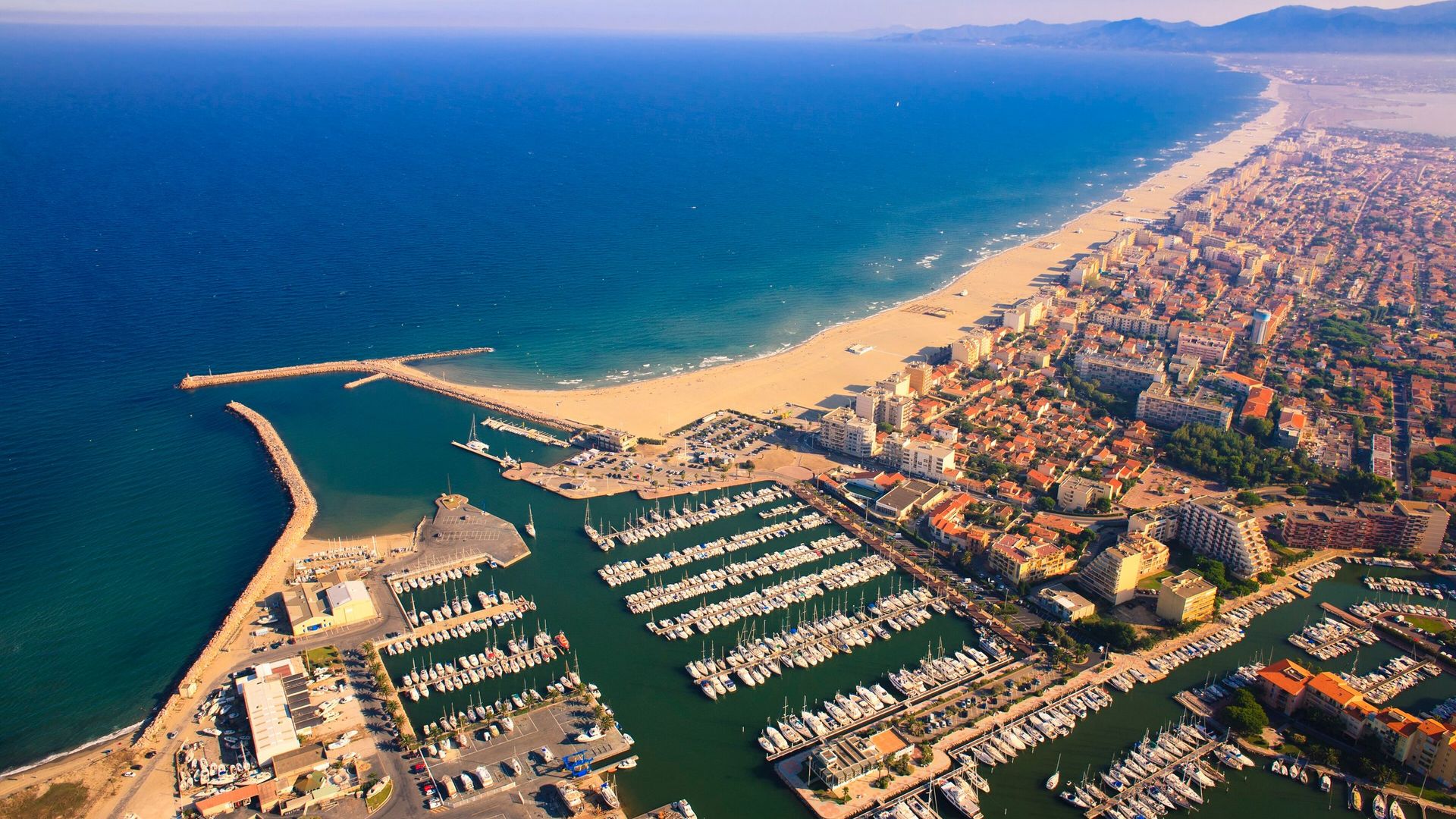 La plage de Canet-en-Roussillon
