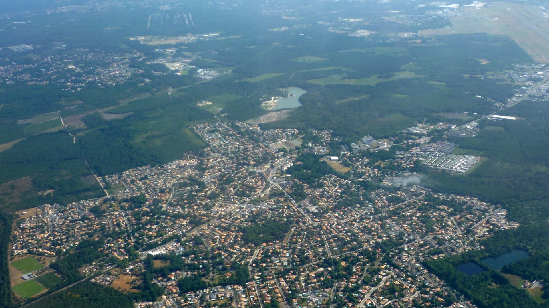 Saint-Jean-d’Illac vu du ciel