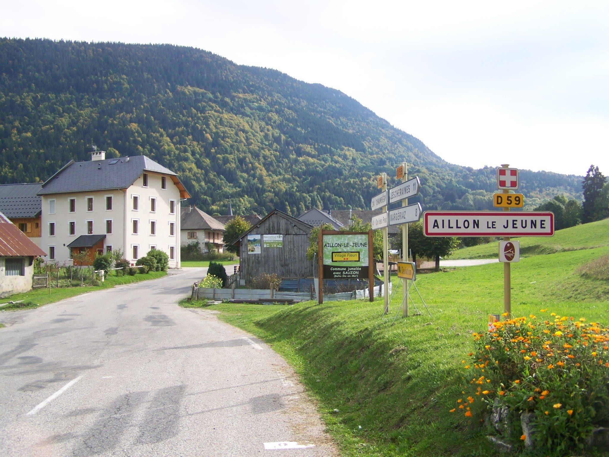 Vue d’Aillon-le-Jeune
