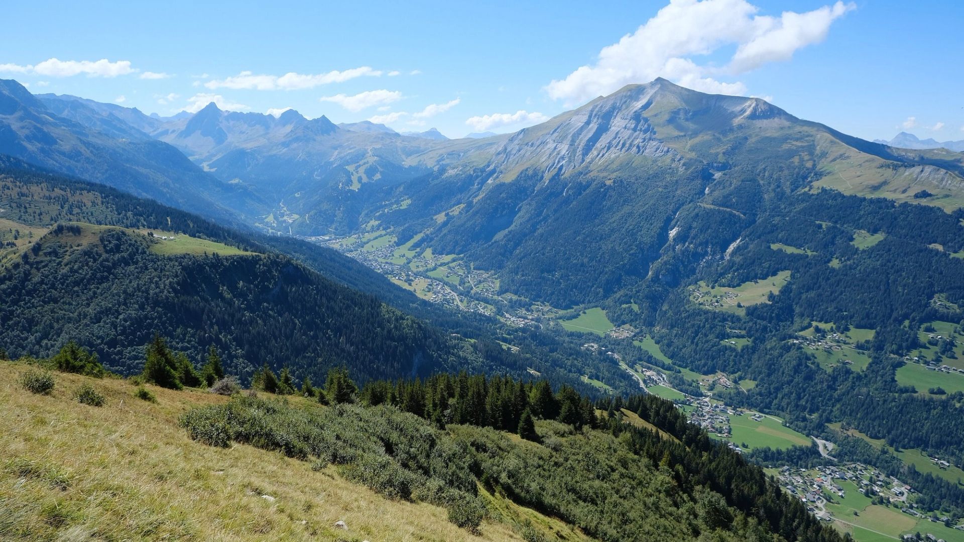 Vue des Contamines-Montjoie