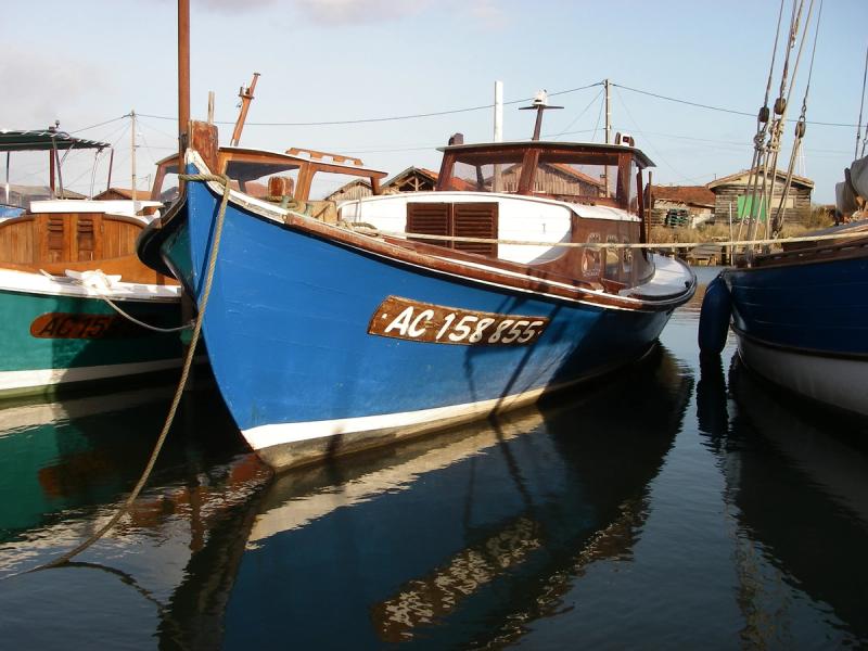 Une pinasse au port de La Teste-de-Buch