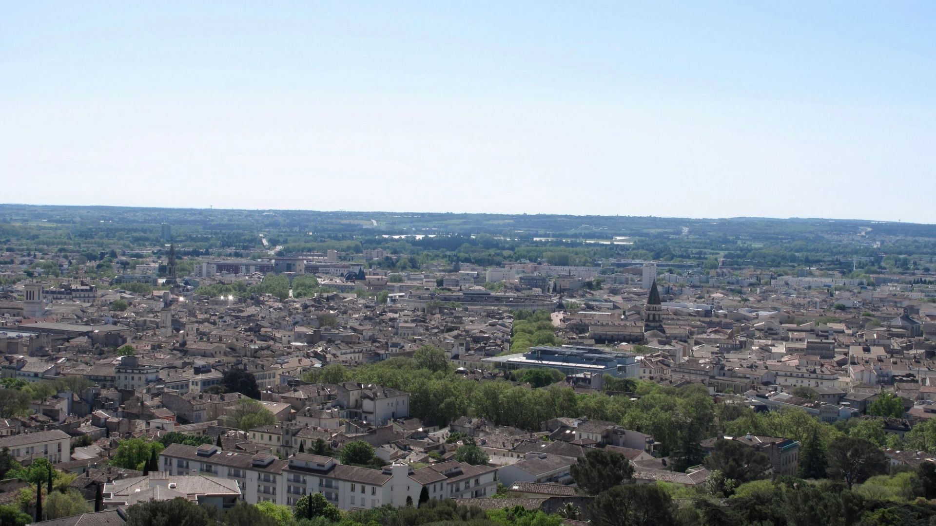 Vue de Nîmes