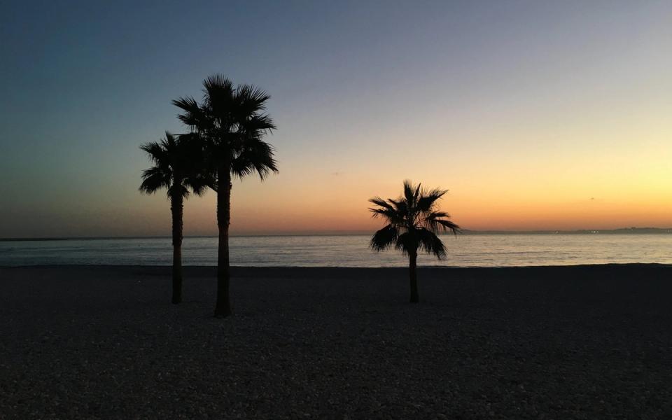 La plage de Saint-Laurent-du-Var