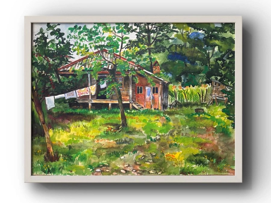 "old village house"