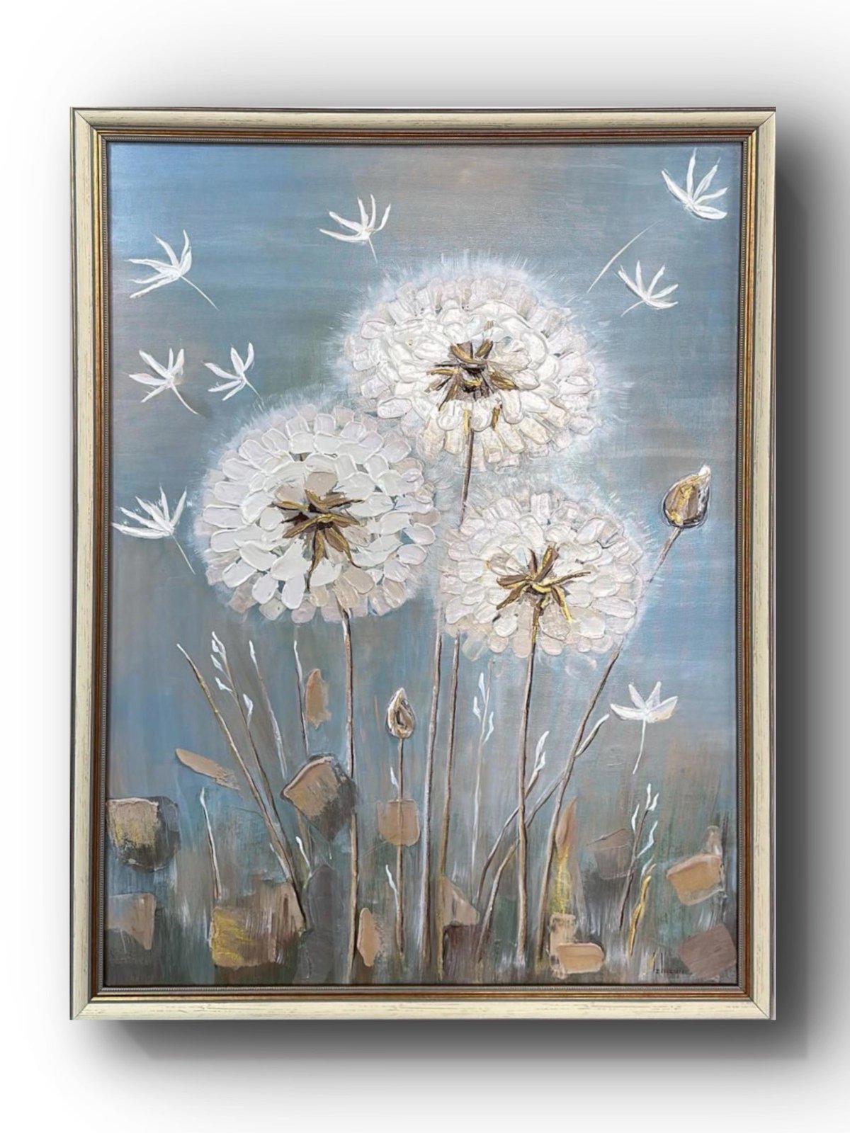 Silent Bloom — original acrylic painting by Nini Mzhavia