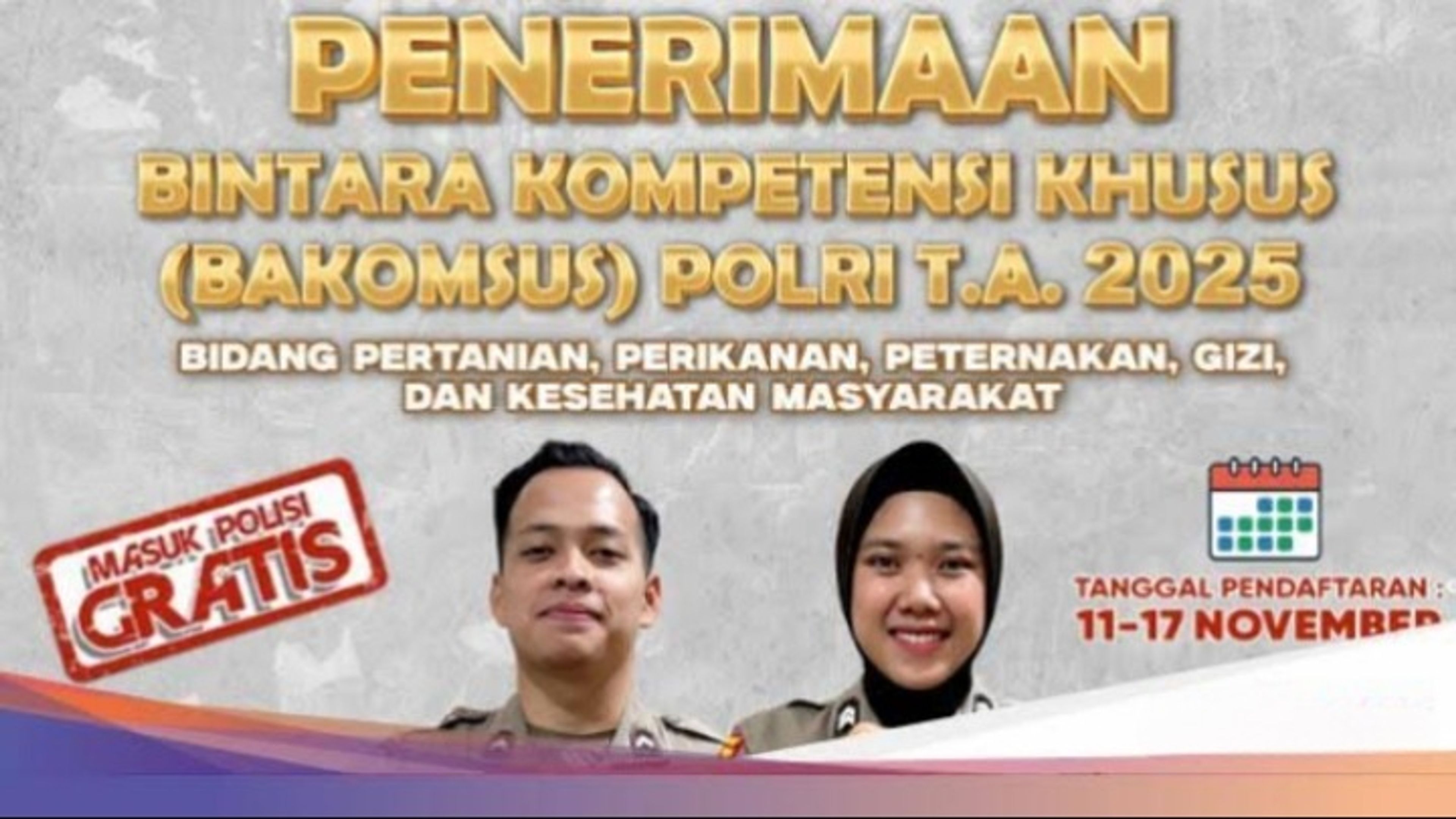 Segera ! Penerimaan Anggota Polri dari Jalur Khusus