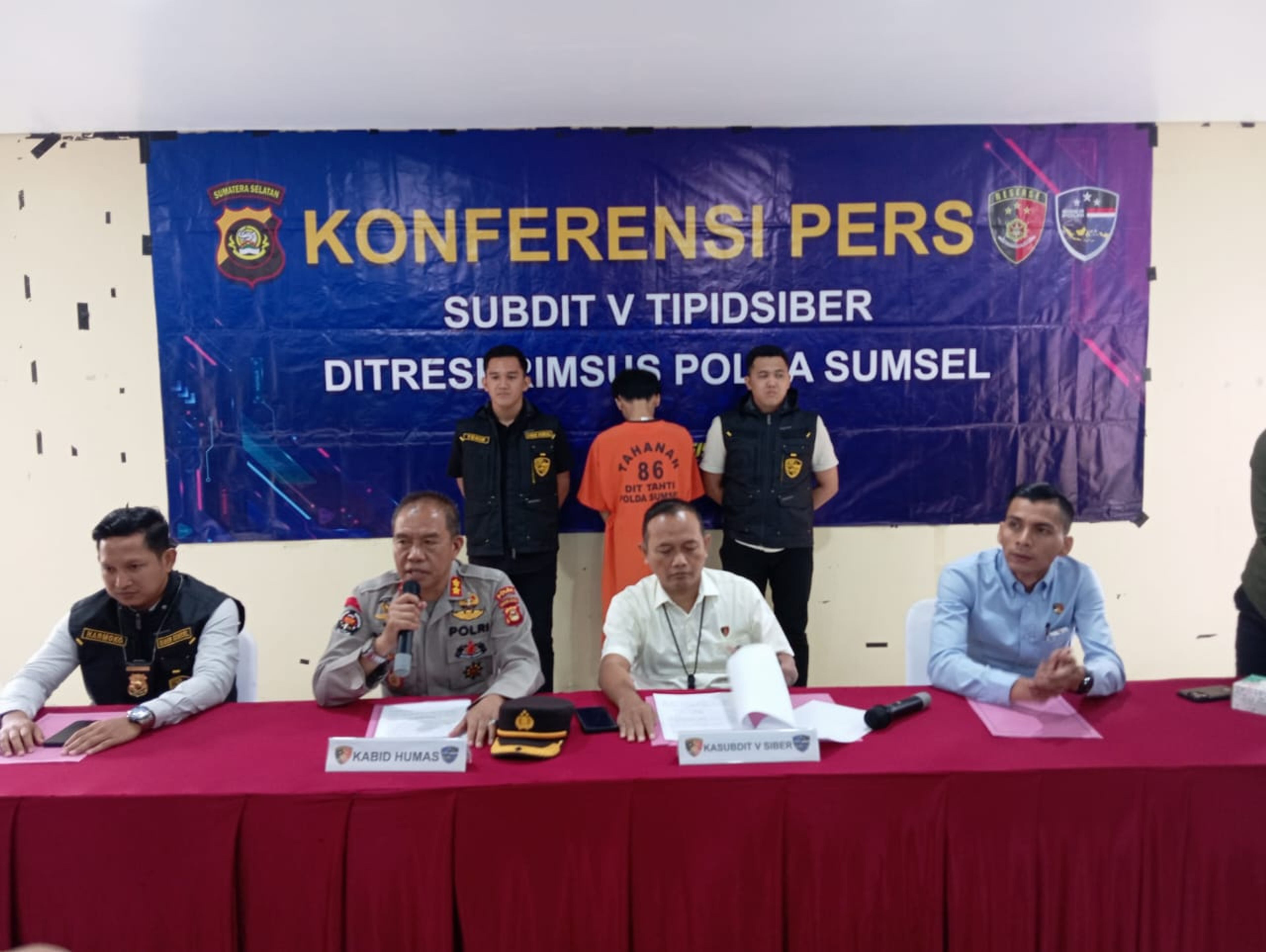 Subdit Siber Ditreskrimsus Polda Sumsel Tangkap Pelaku Promosi Judi Online, Dua Pelaku Masih Pelajar