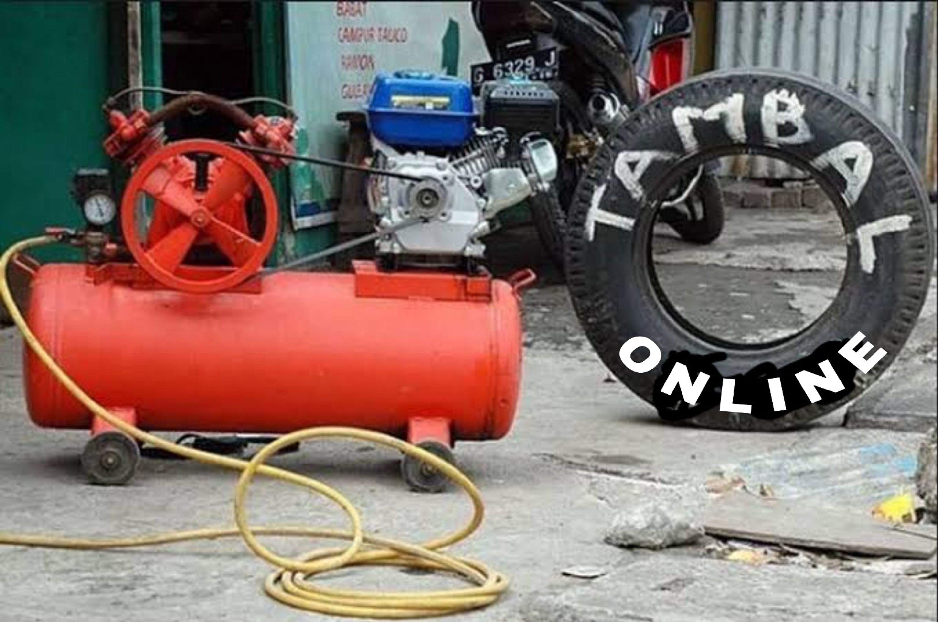 Penegakan PPKM, Tambal Ban Ditutup Kecuali Online